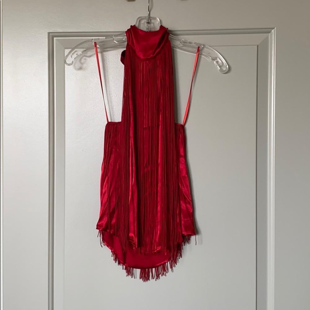 Zara Festive Fringed Top